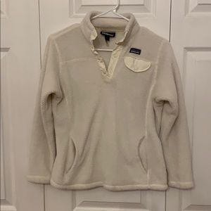 Patagonia pullover white size L (12)